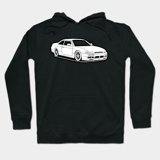 Jdm silvia white print 1 Hoodie